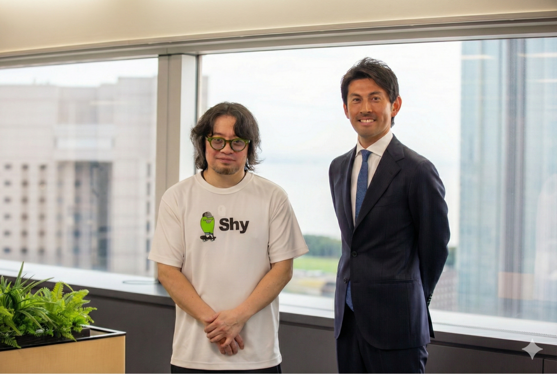 工藤裕明氏と芳賀秀郷氏の対談_2人の記念写真